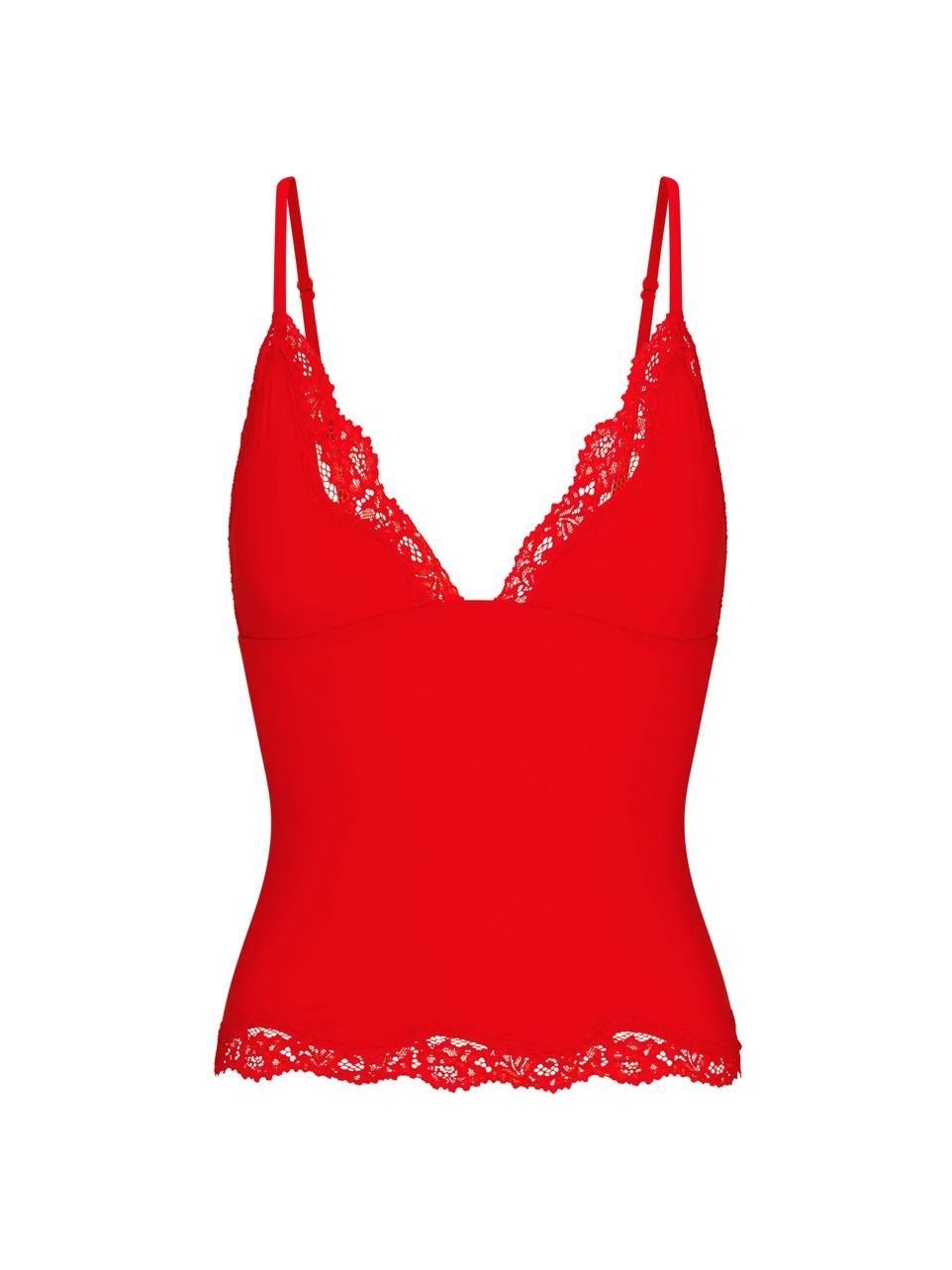 Skims Fits Everybody Lace Triangle Cami |Cayenne